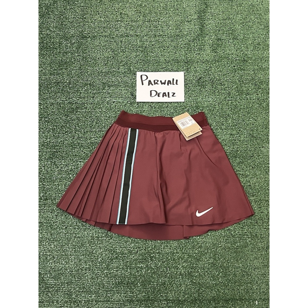 Nike Court Slam Dri-Fit Dark Team Red Tennis Skirt Women Size XS FZ6766-619